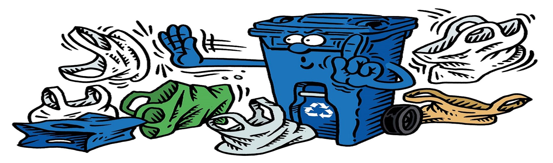 Plastic Bags are recyclable but NOT CURBSIDE!